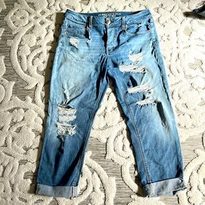 American Eagle Tomgirl super super stretch special edition size 10 cropped
